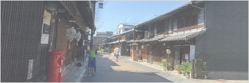 岐阜公園～川原町の古い町並み